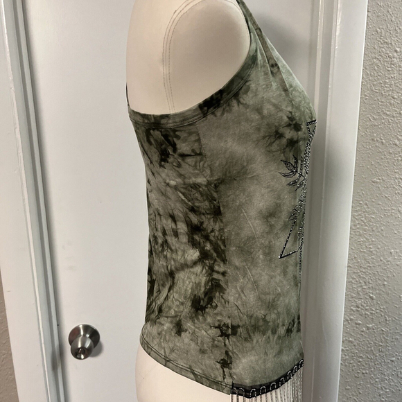 NWT Small women’s Tie Dye Tassel Tank By Liberty Wear - Picture 5 of 10